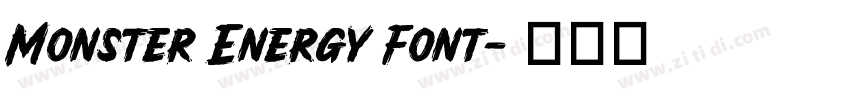 Monster Energy Font字体转换